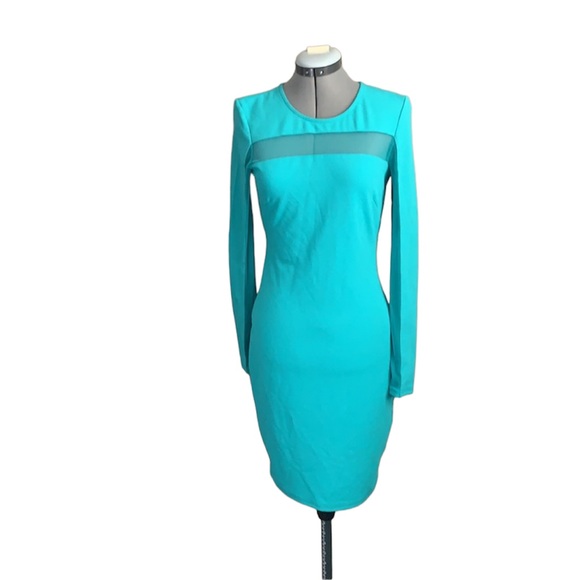 NWT-Gianni Bini Turquoise Dress Size L - Picture 2 of 6